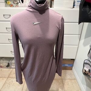 Nike Lavender Long Sleeve Turtleneck Dress